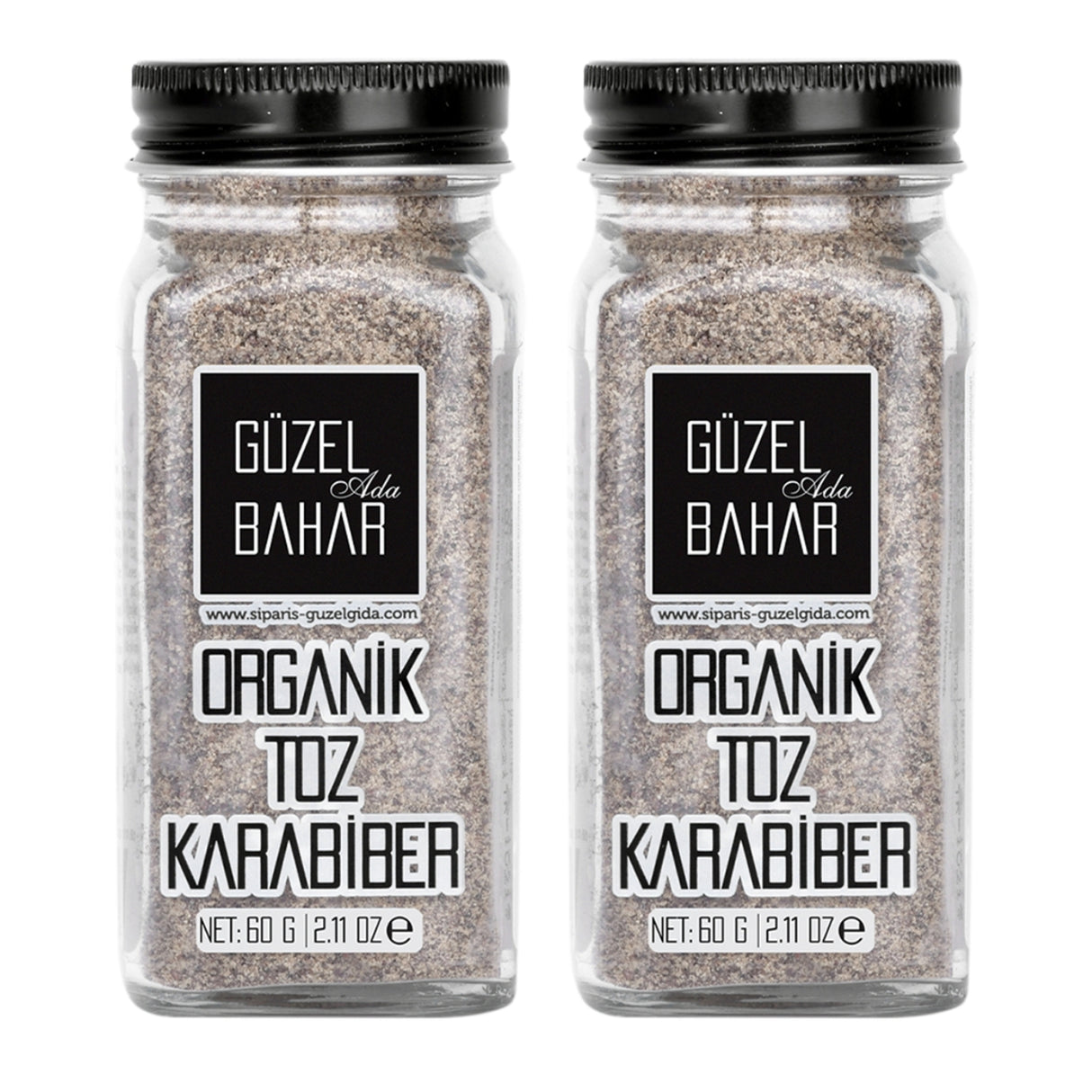 Organik Toz Karabiber 2X60 Gr