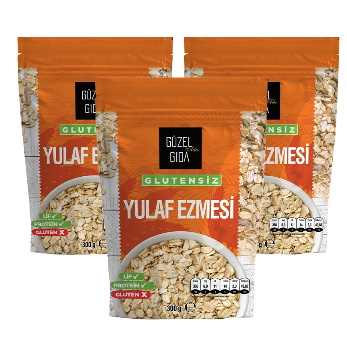 Yulaf Ezmesi 3X300 Gr