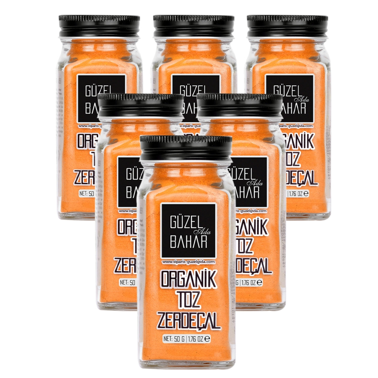 Organik Toz Zerdeçal 6X50 Gr