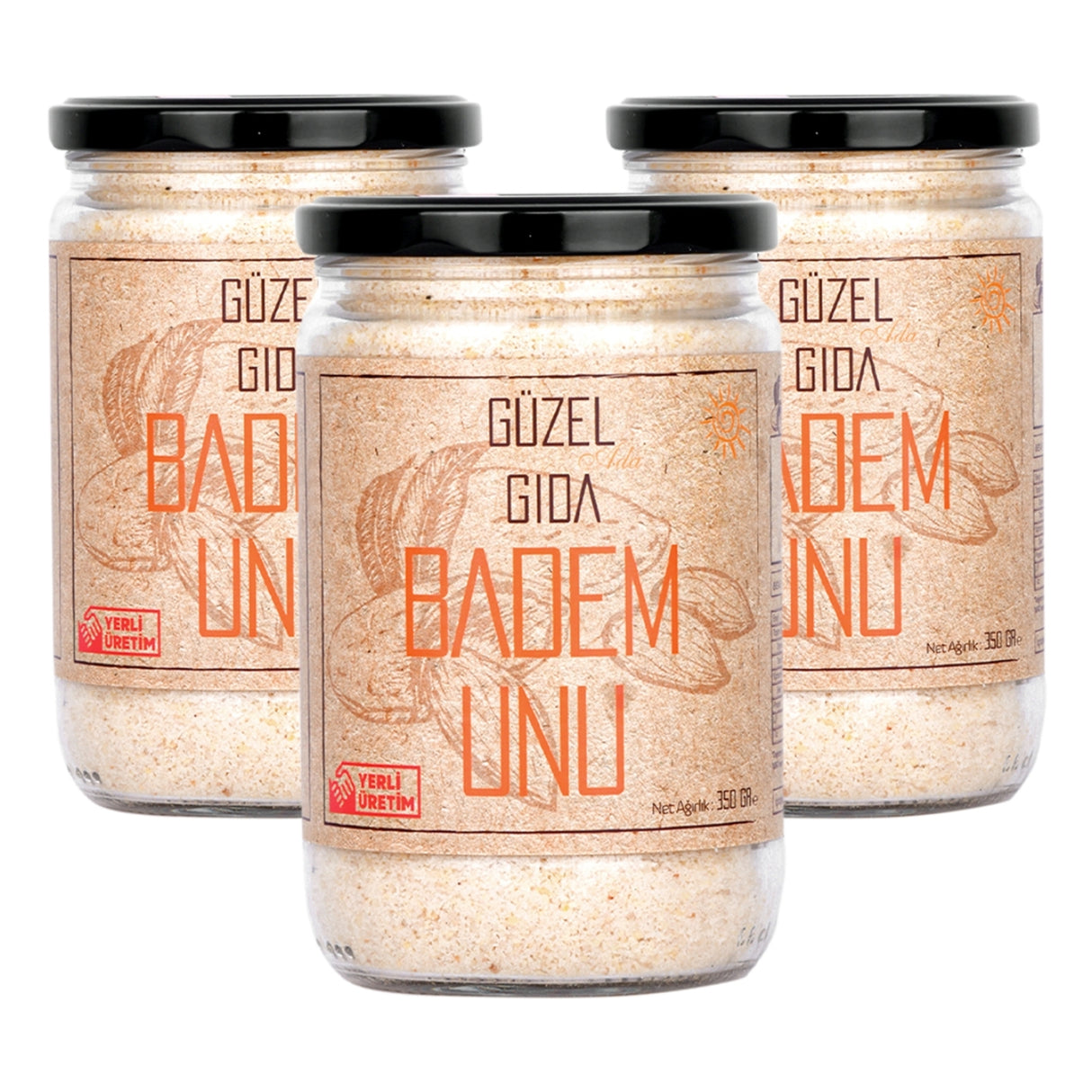 Badem Unu 3X350 Gr