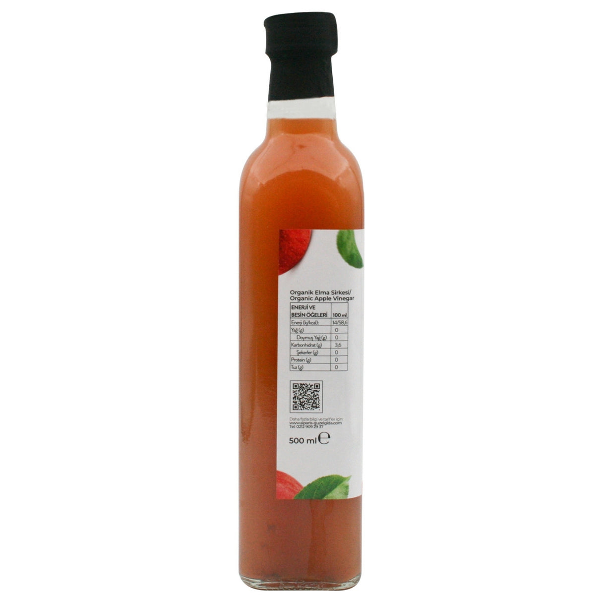 Organik Elma Sirkesi 500 Ml