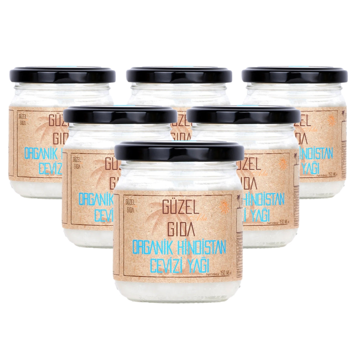 Organik Hindistan Cevizi Yağı 6X150 Ml