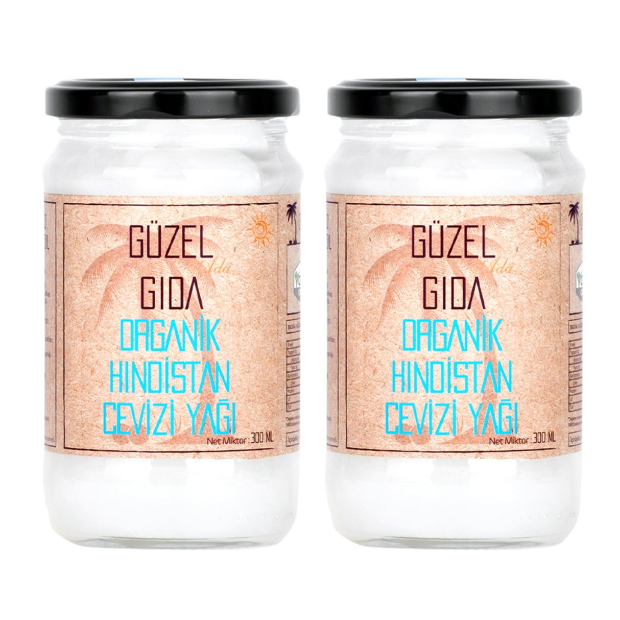 Organik Hindistan Cevizi Yağı 2X300 Ml