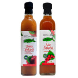 Organik Elma ve Alıç Sirke Paketi 2X500 Ml