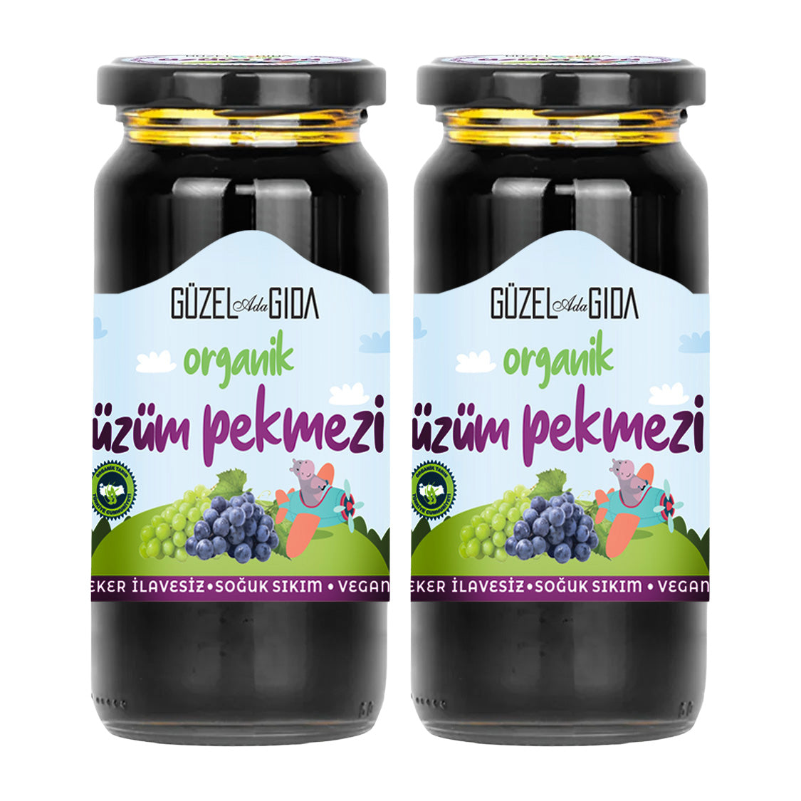 Kids Organik Üzüm Pekmezi 2X290 Gr