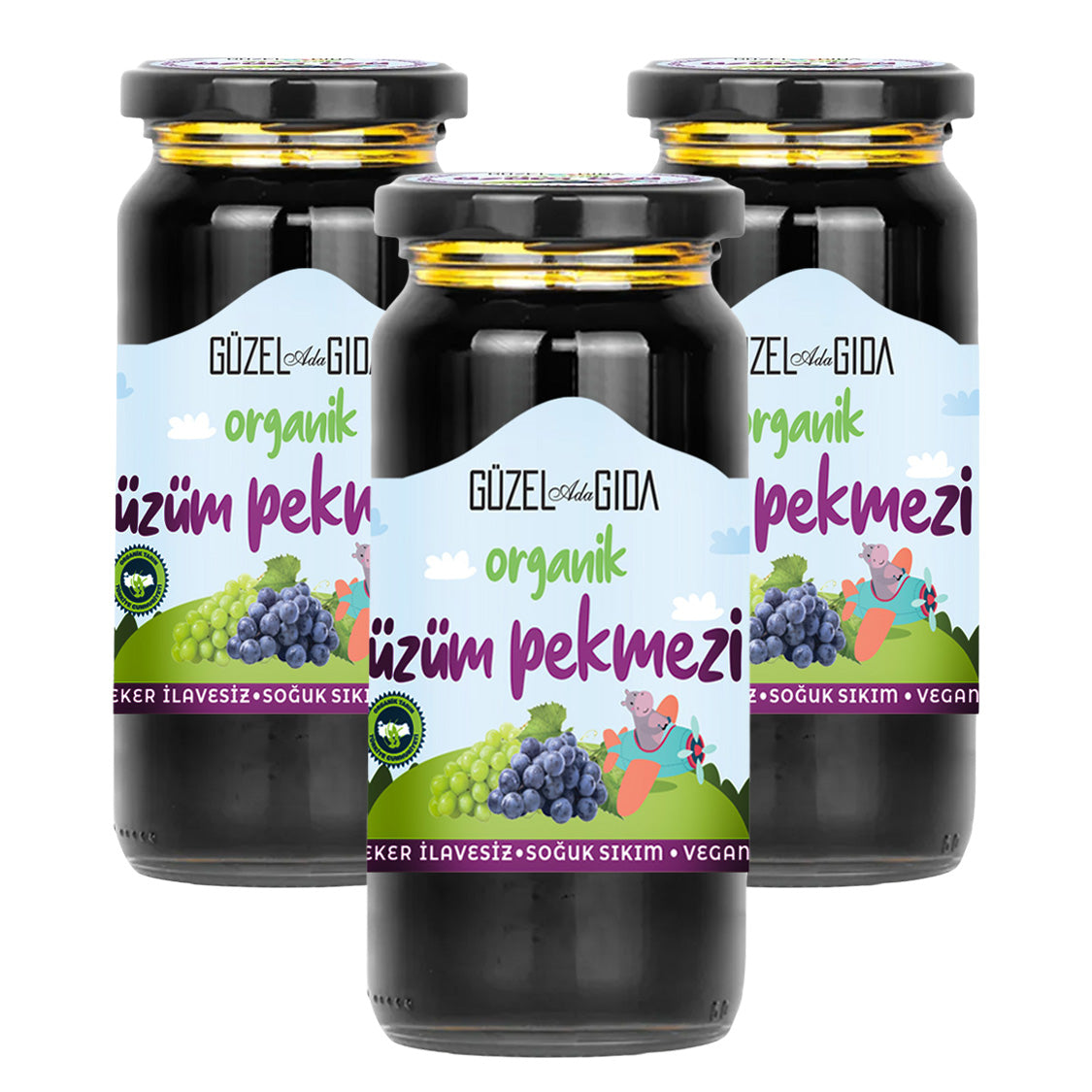 Kids Organik Üzüm Pekmezi 3X290 Gr