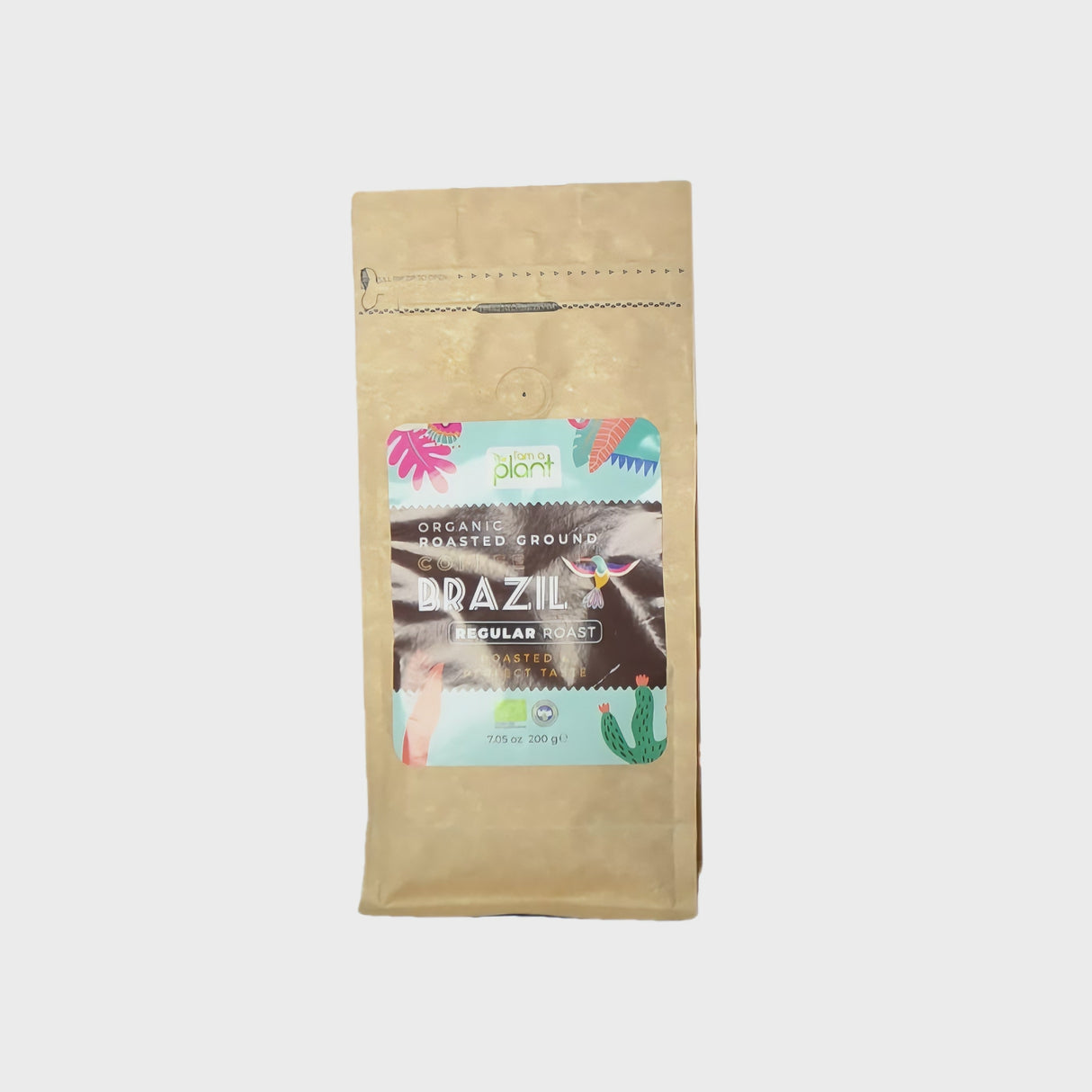 Organik Öğütülmüş Filtre Kahve Brezilya Medium 2X200 Gr