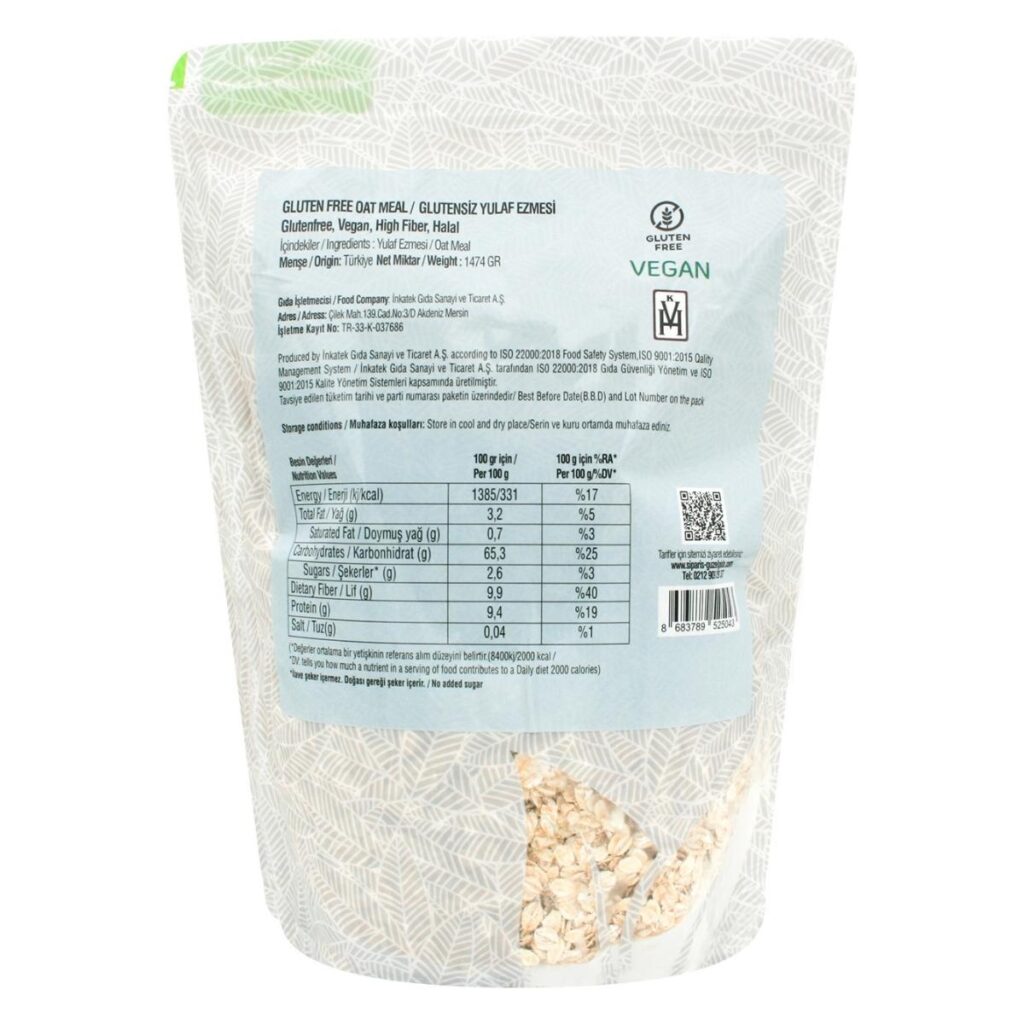 Yulaf Ezmesi 1474 Gr